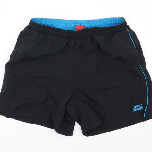 Slazenger Boys Black   Sweat Shorts Size 13 Years