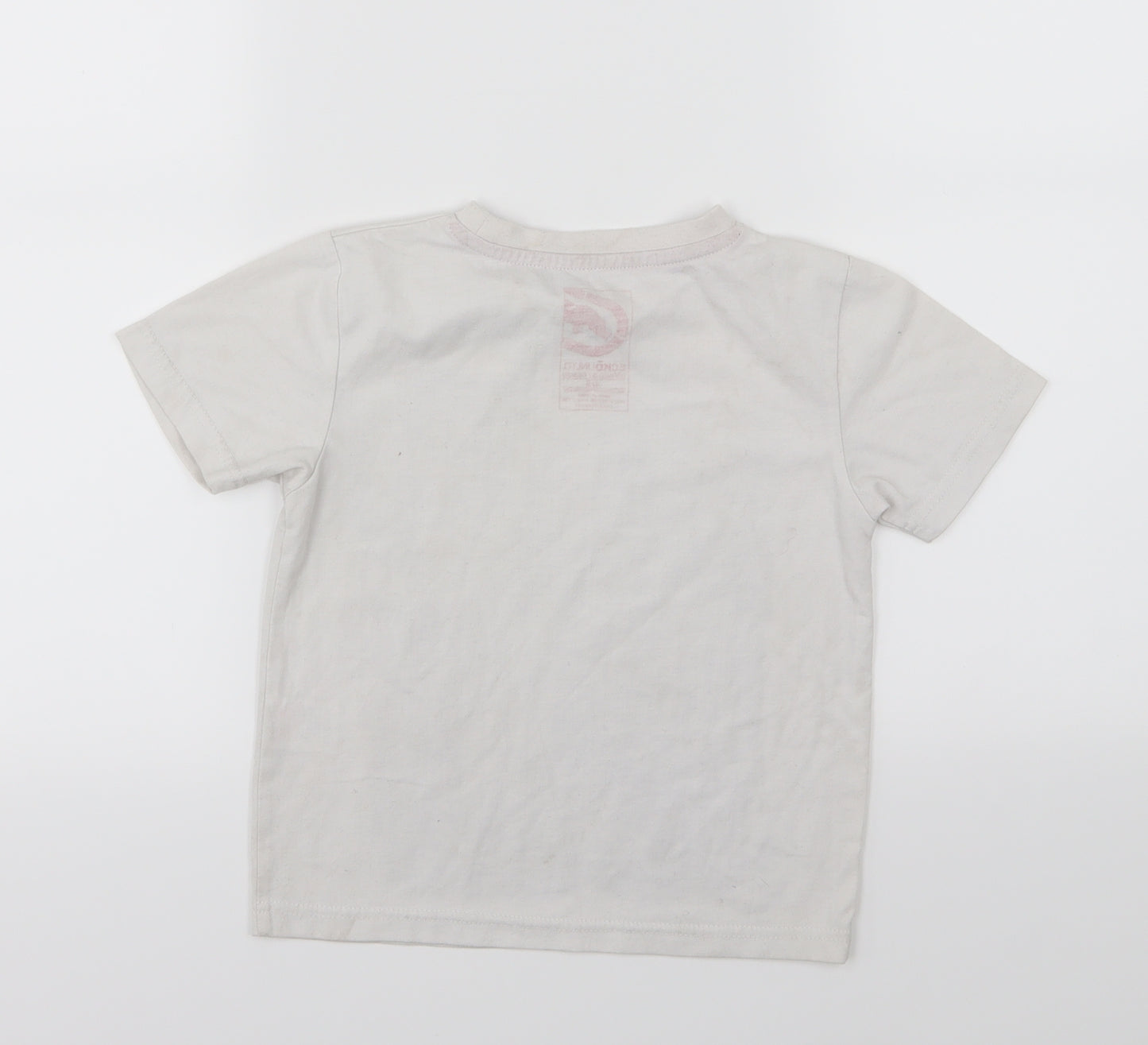 Ecko Unltd. Boys White  Jersey Basic T-Shirt Size 4-5 Years