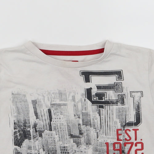 Ecko Unltd. Boys White  Jersey Basic T-Shirt Size 4-5 Years