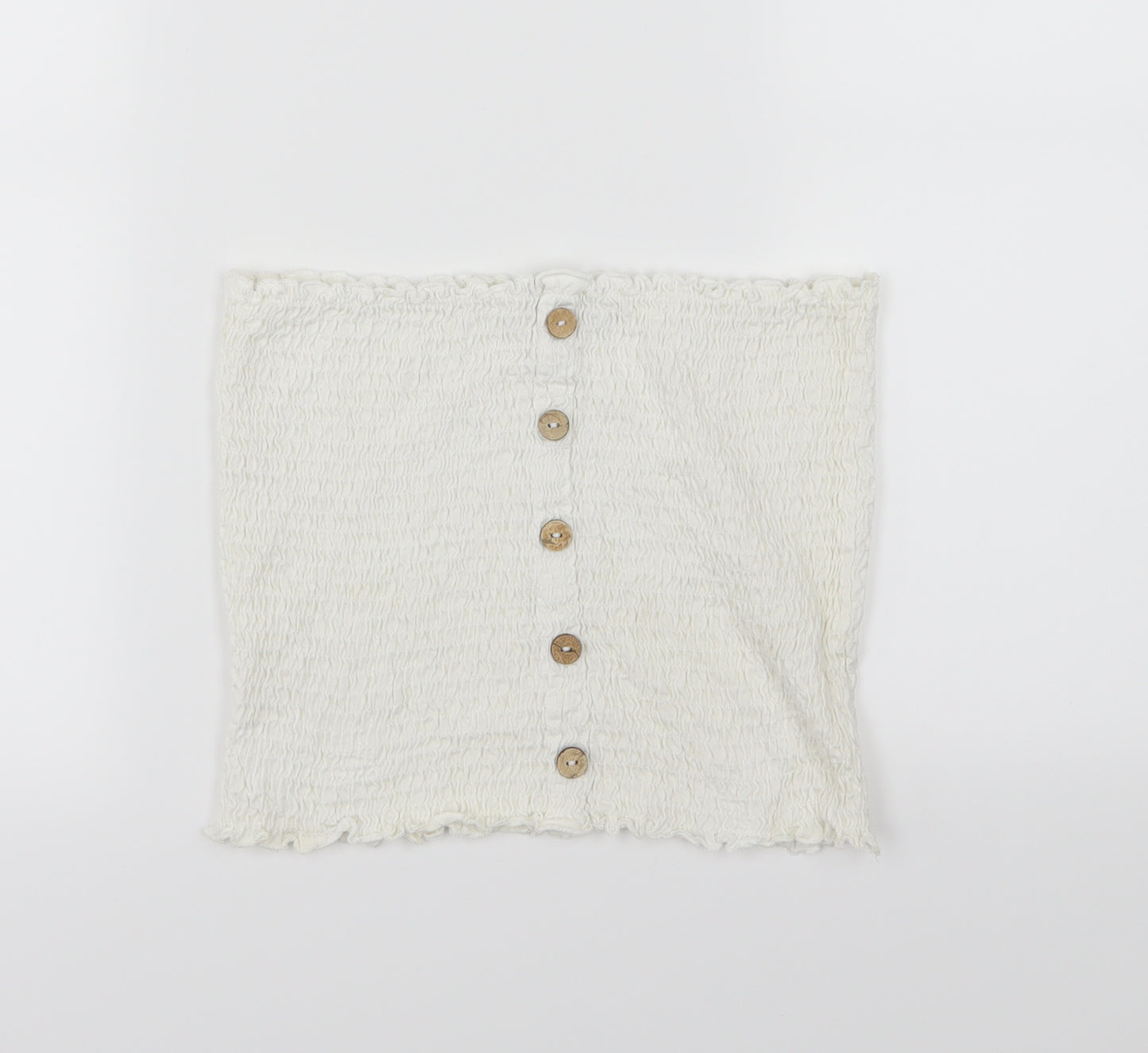 George Womens White   Cropped Tank Size 12  - Boob Tube