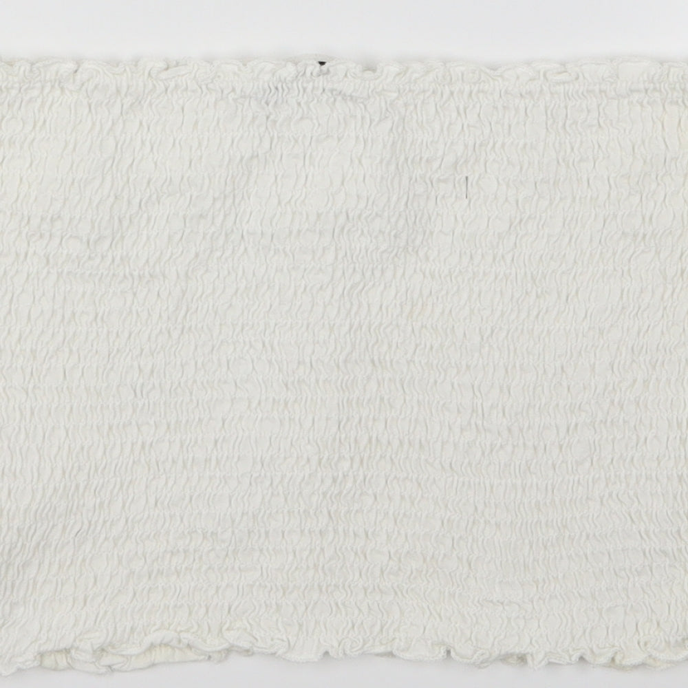 George Womens White   Cropped Tank Size 12  - Boob Tube
