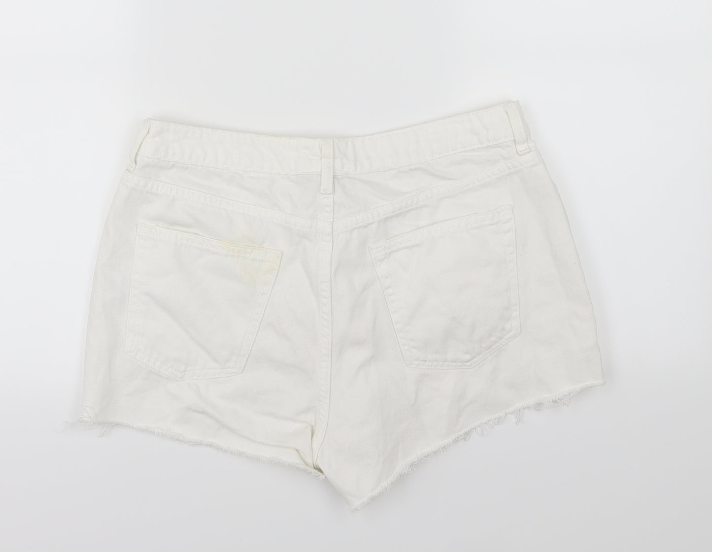 Very Womens Pink  Denim Hot Pants Shorts Size 12