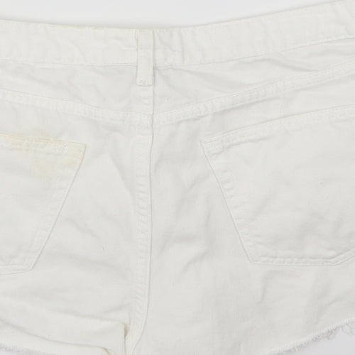 Very Womens Pink  Denim Hot Pants Shorts Size 12