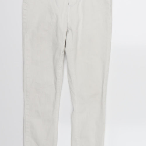 Miss Selfridge Womens White  Denim Skinny Jeans Size 12 L27 in