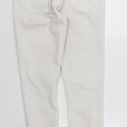 Miss Selfridge Womens White  Denim Skinny Jeans Size 12 L27 in