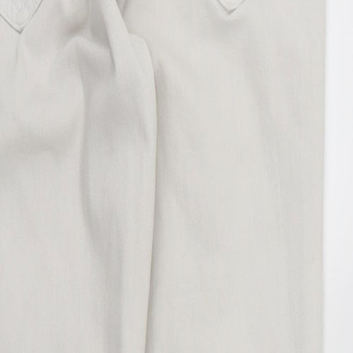 Miss Selfridge Womens White  Denim Skinny Jeans Size 12 L27 in