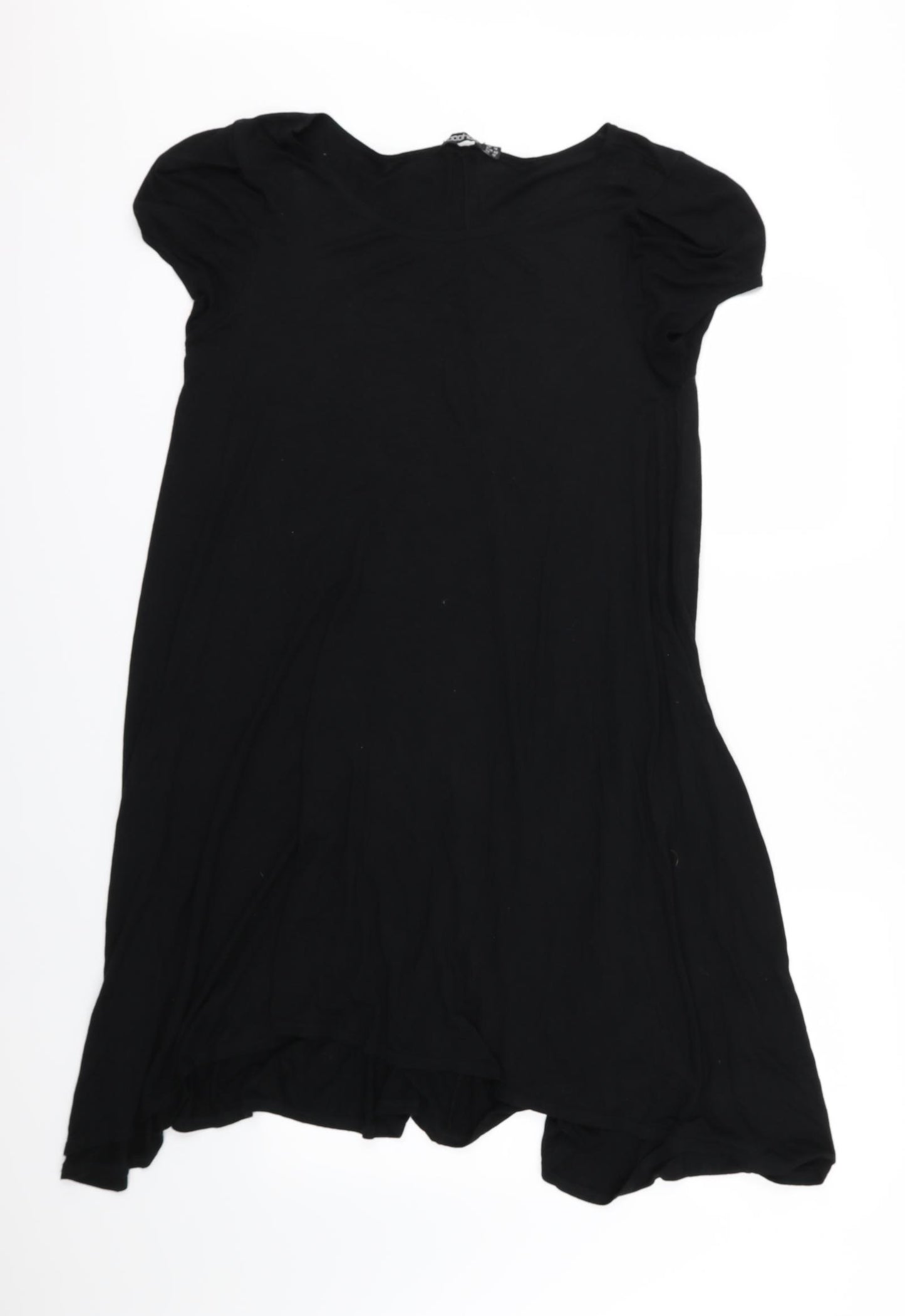 Boohoo Womens Black  Jersey T-Shirt Dress  Size 14