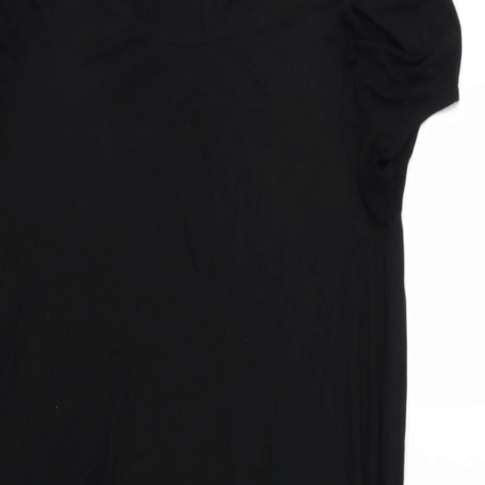 Boohoo Womens Black  Jersey T-Shirt Dress  Size 14