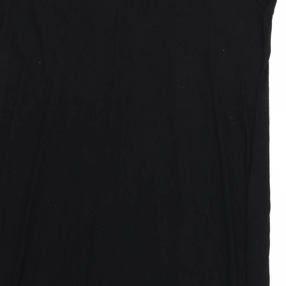 Boohoo Womens Black  Jersey T-Shirt Dress  Size 14