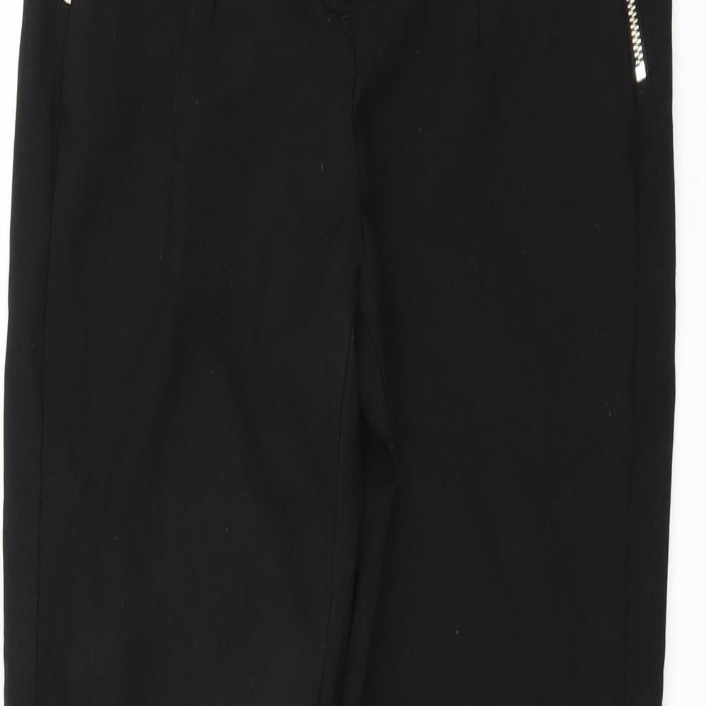 H&M Womens Black   Trousers  Size 4 L27 in