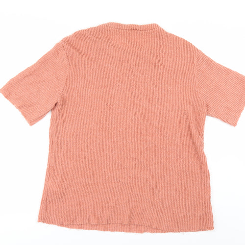 Zara Womens Orange   Basic T-Shirt Size M