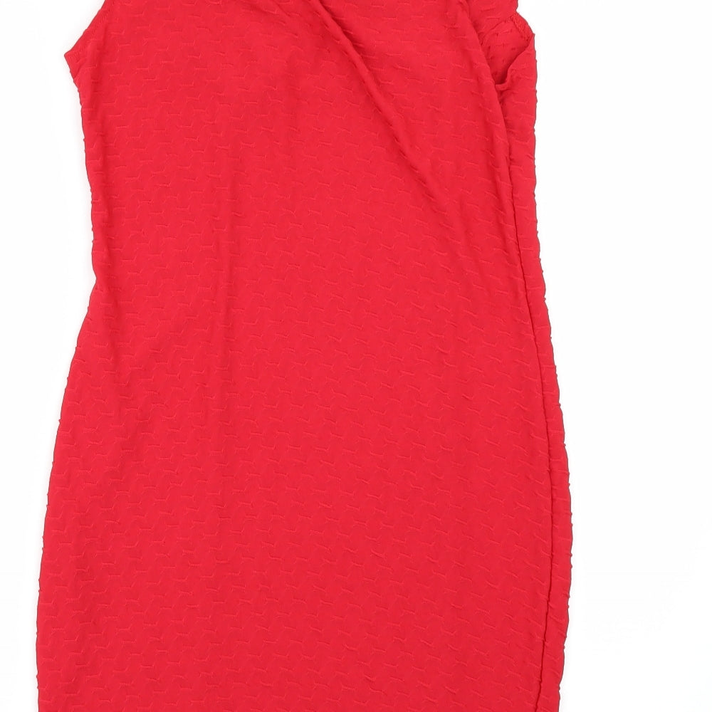 Club L Womens Red   Bodycon  Size 14