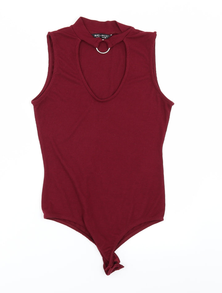 Select` Womens Red   Bodysuit One-Piece Size 8