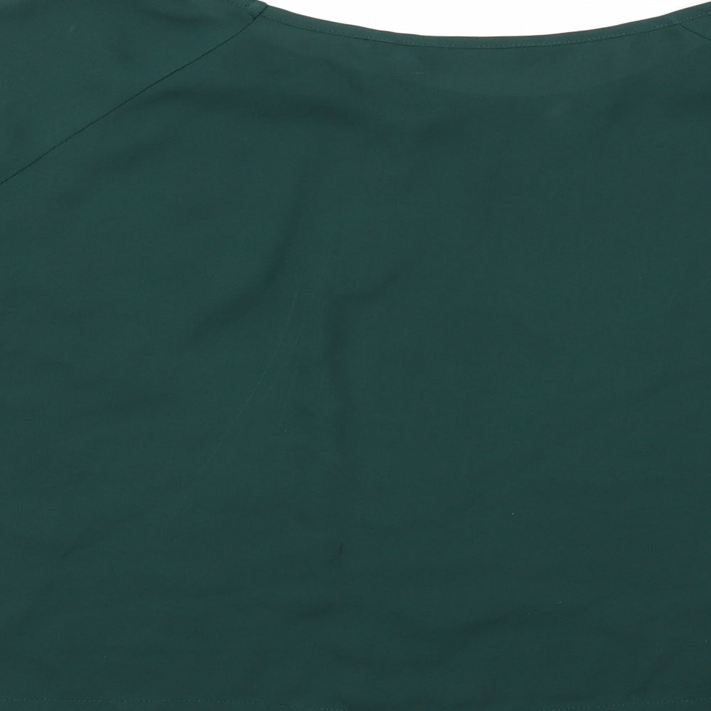 New Look Womens Green   Cropped Blouse Size 14