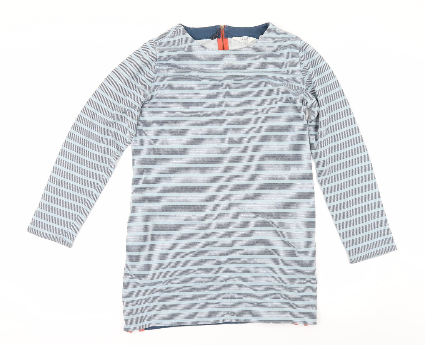 Seasalt Womens Black Striped  Pullover Sweatshirt Size 14