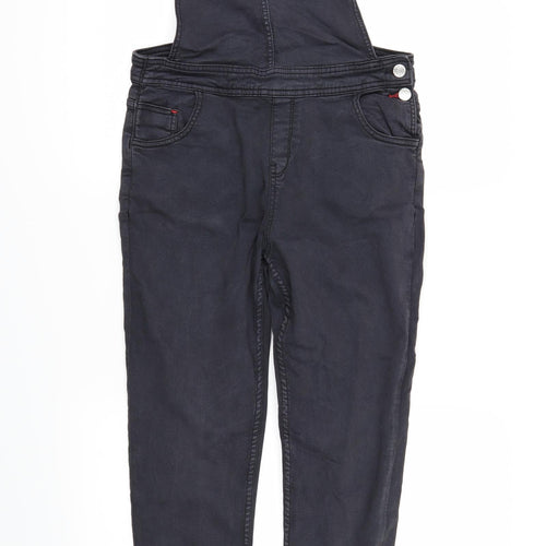 F&F Girls Black  Denim Dungarees Trousers Size 13-14 Years