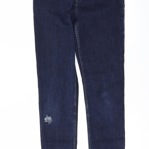 H&M Womens Black  Denim Skinny Jeans Size 12 L30 in - customised project