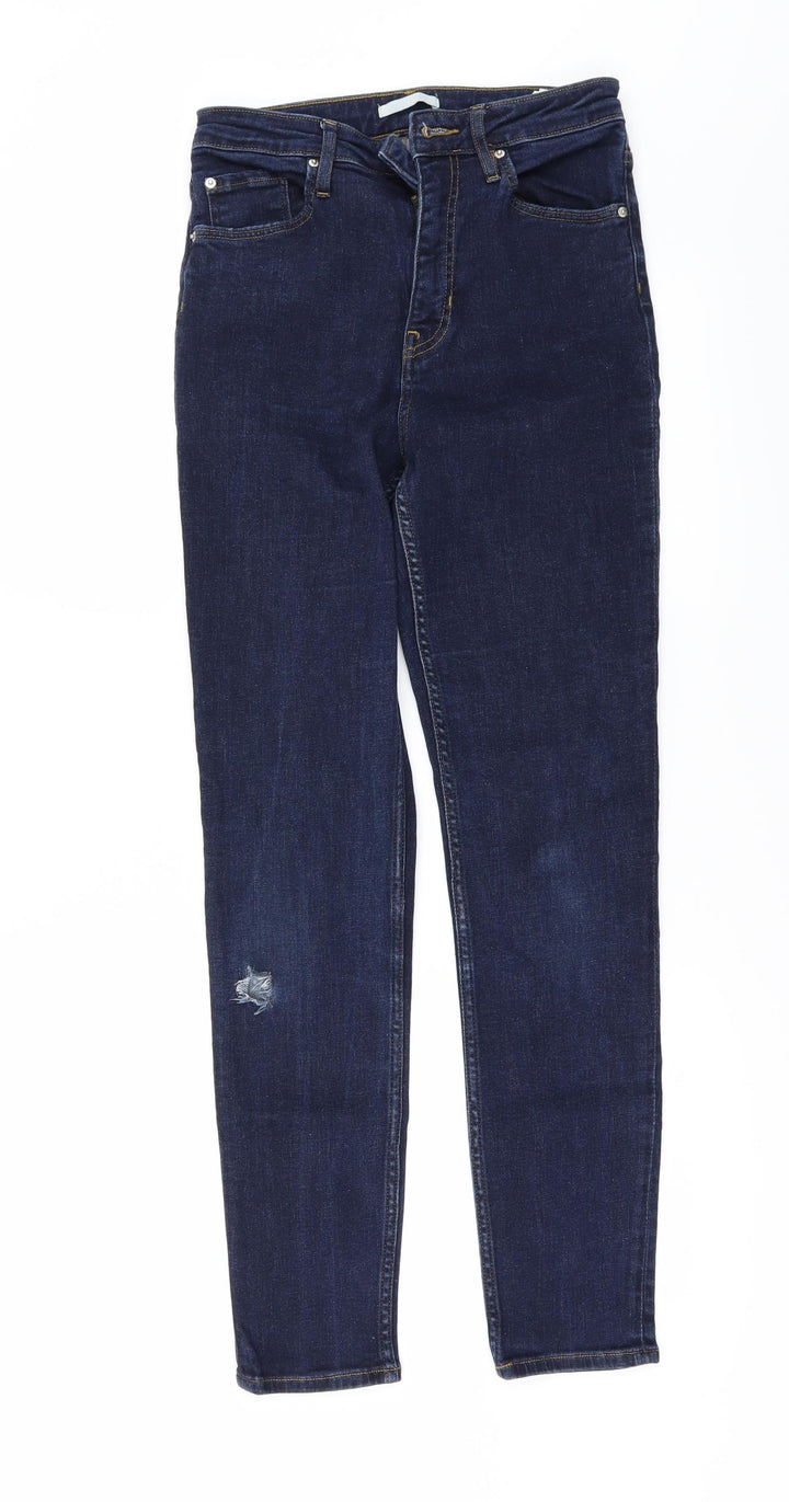 H&M Womens Black Denim Skinny Jeans Size 12 L30 in - customised project