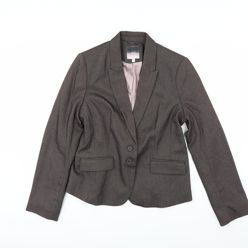 NEXT Womens Brown Herringbone   Suit Jacket Size 14