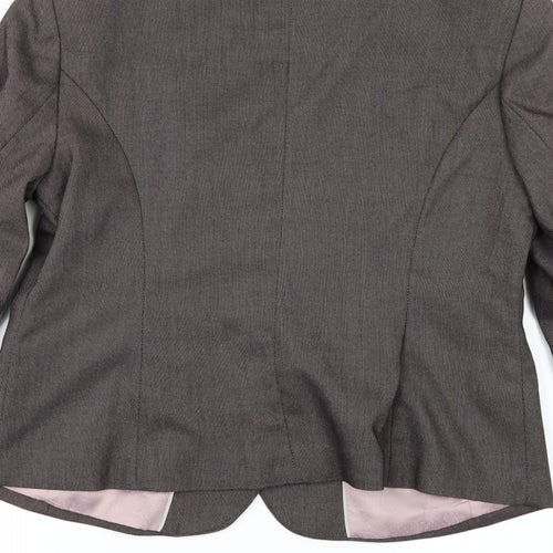NEXT Womens Brown Herringbone   Suit Jacket Size 14