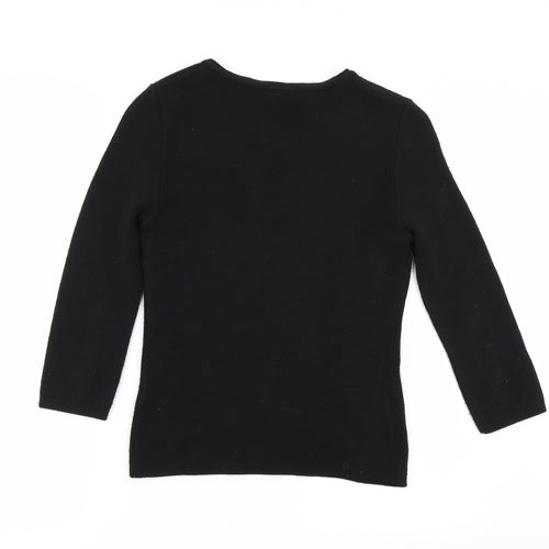 VIP Womens Black   Pullover Jumper Size 10