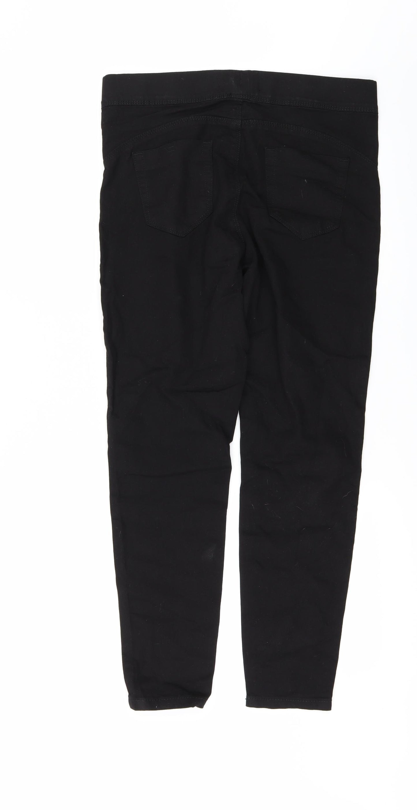 Denim & Co. Womens Black  Denim Jegging Jeans Size 12 L27 in
