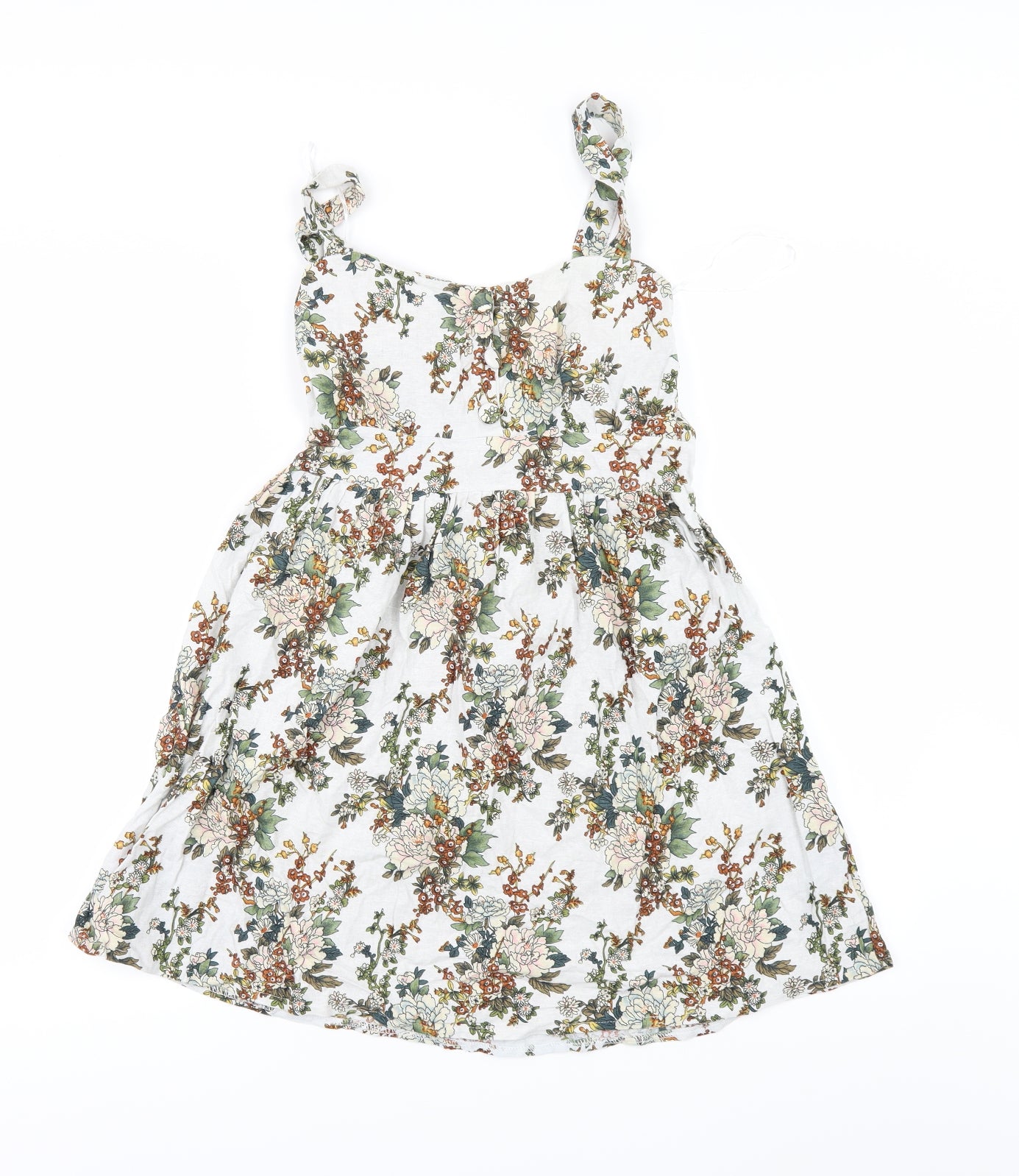 Oasis Womens White Floral  Camisole Blouse Size L