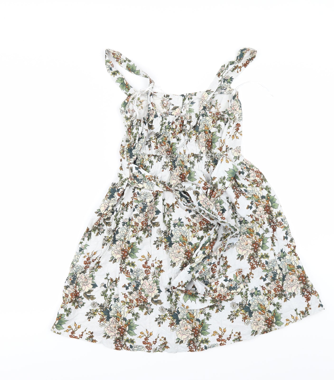 Oasis Womens White Floral  Camisole Blouse Size L