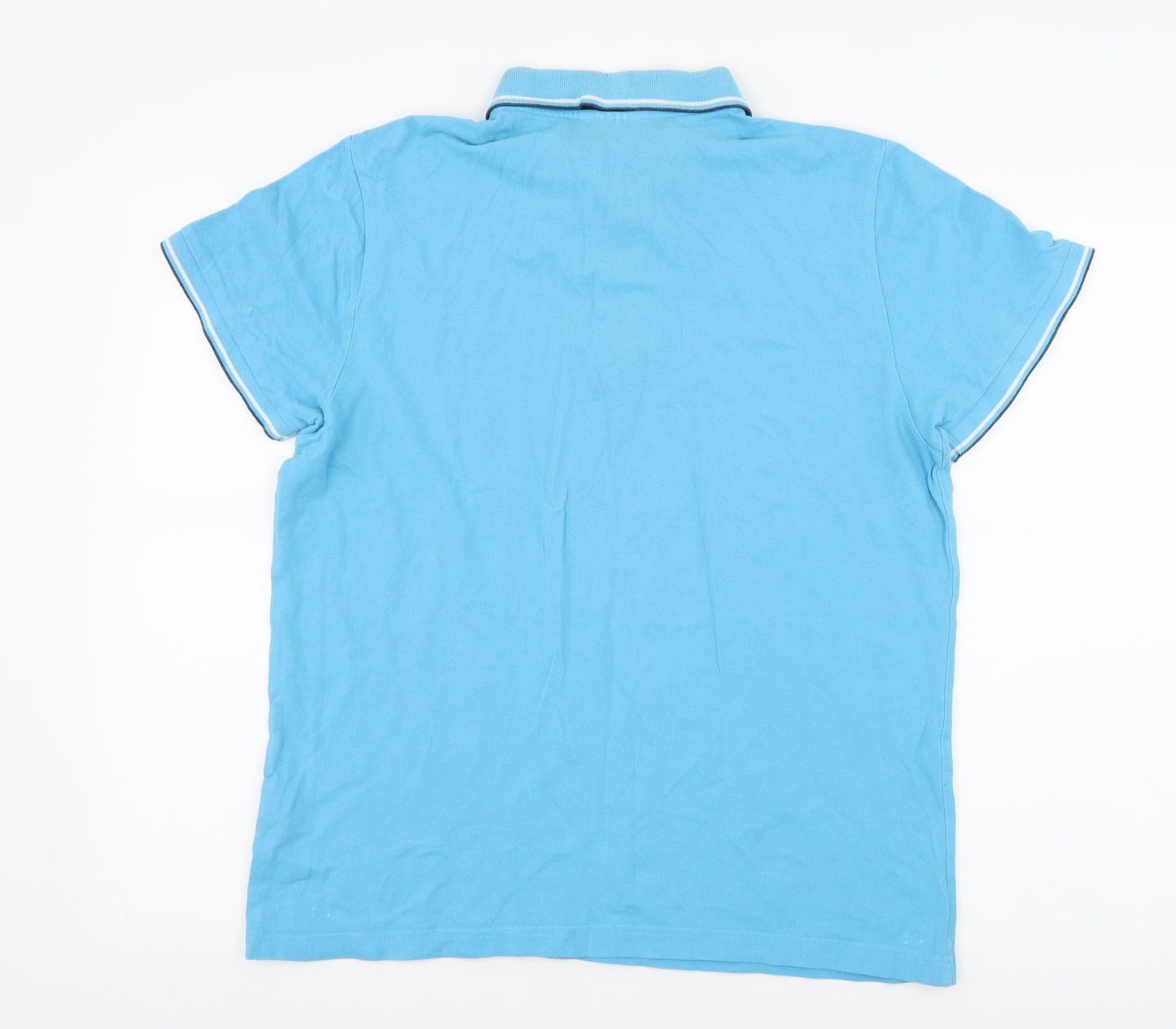 bpc Mens Blue  Jersey  Polo Size M