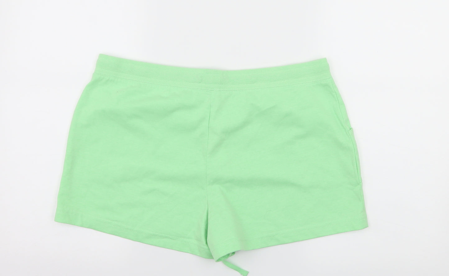 Papaya Womens Green  Jersey Sweat Shorts Size 16