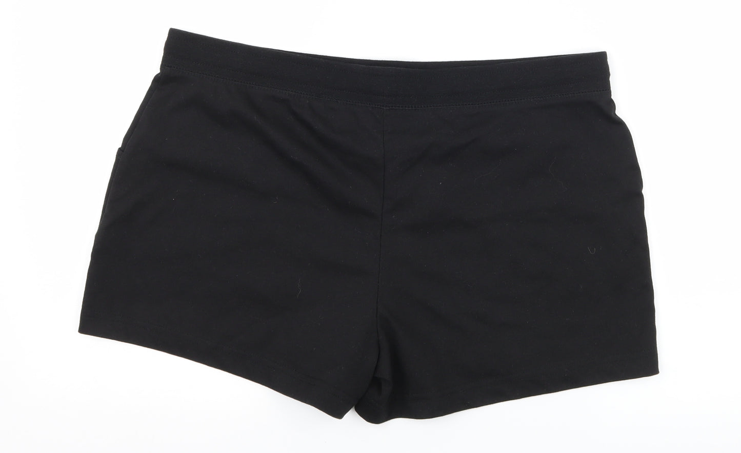 Papaya Womens Black  Jersey Sweat Shorts Size 16