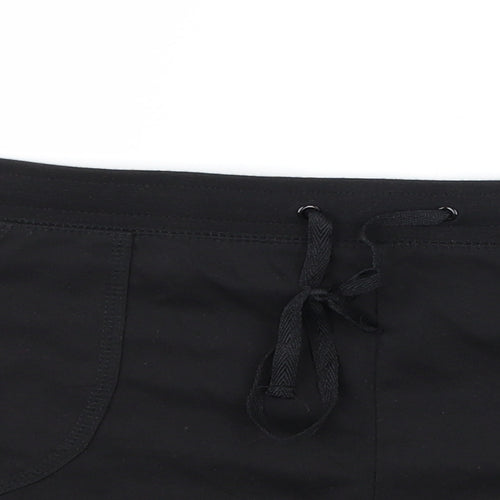 Papaya Womens Black  Jersey Sweat Shorts Size 16