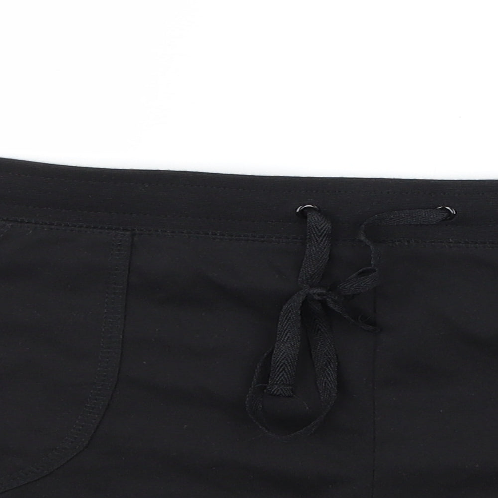 Papaya Womens Black  Jersey Sweat Shorts Size 16