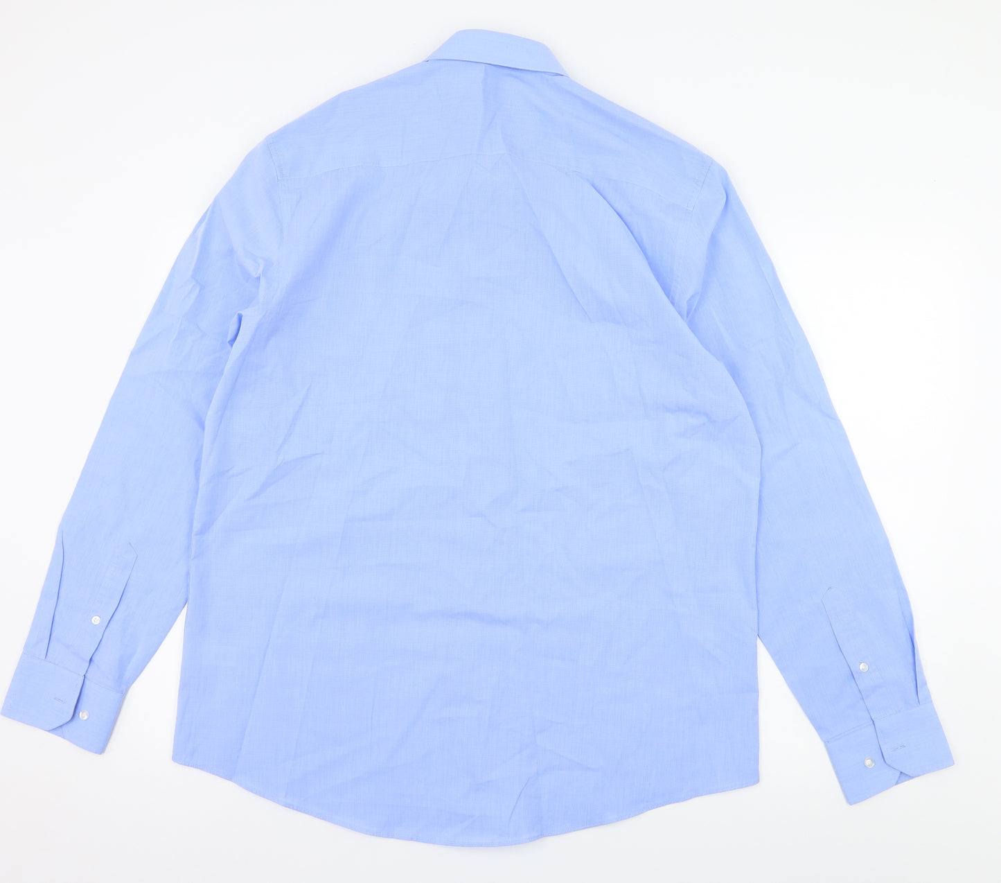 TU Mens Blue    Button-Up Size 16.5