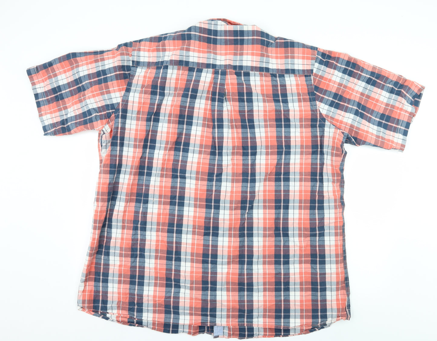 Jackamo Mens Multicoloured Check   Button-Up Size 2XL