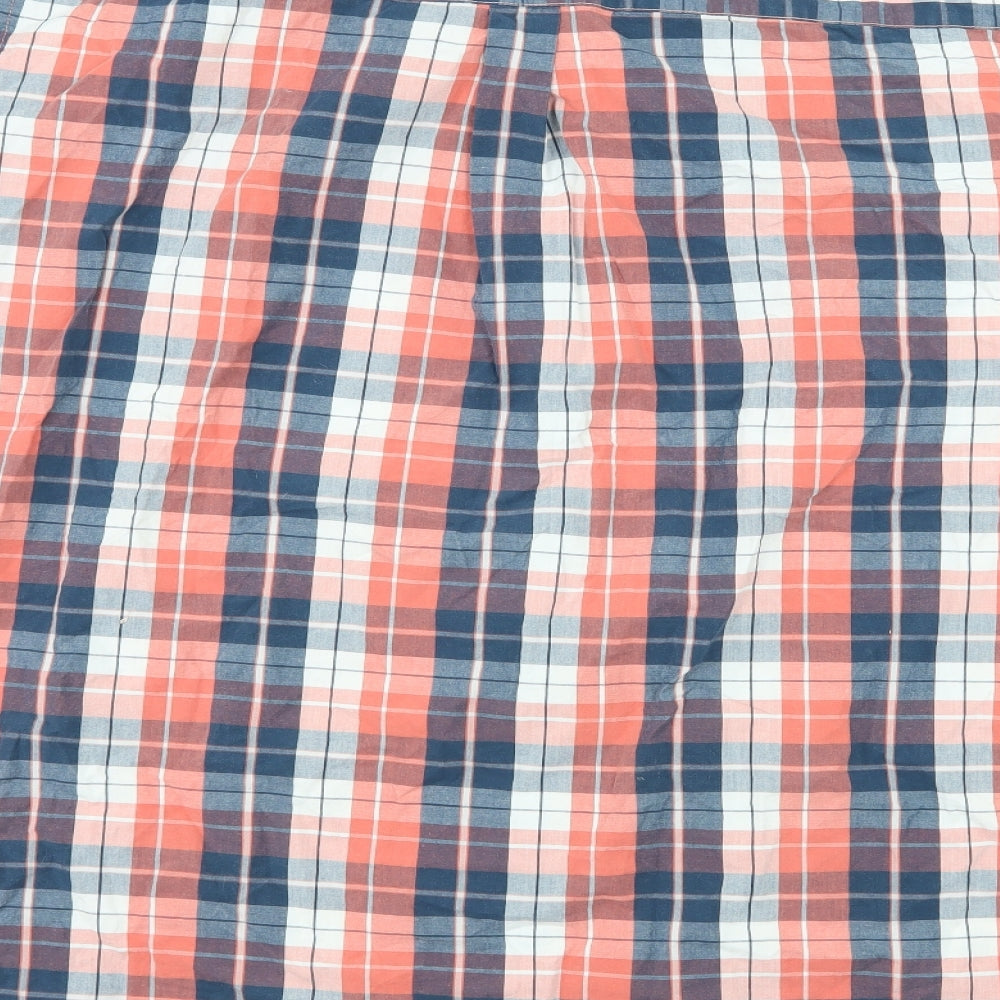 Jackamo Mens Multicoloured Check   Button-Up Size 2XL