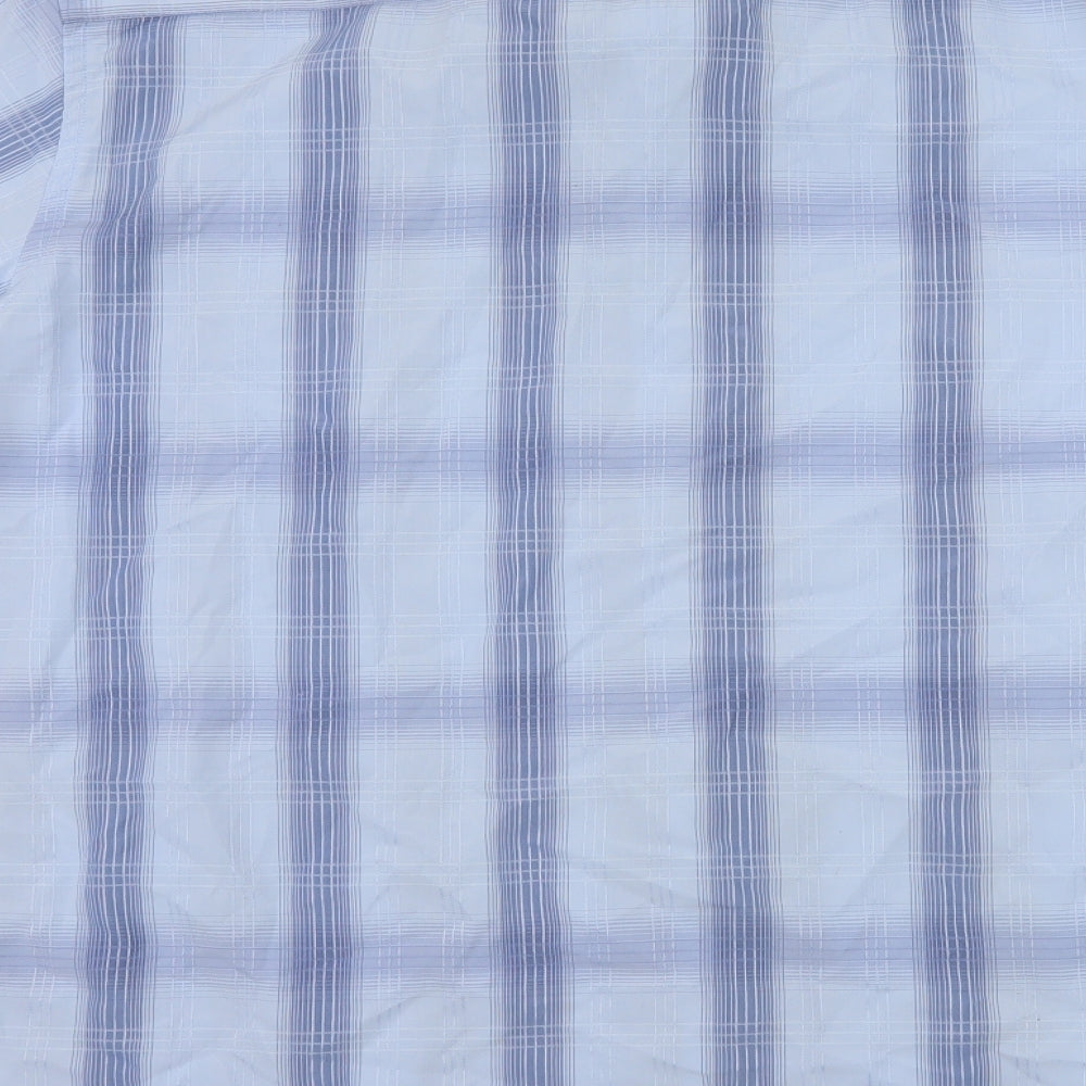 F&F Mens Blue Striped   Button-Up Size 2XL