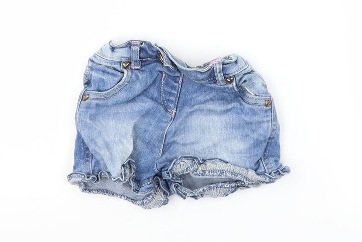 TU Girls Blue  Denim Capri Jeans Size 12-18 Months  - Shorts