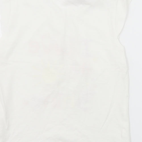 Young Dimension Girls White  Jersey Basic T-Shirt Size 7-8 Years  - I love Sunshine