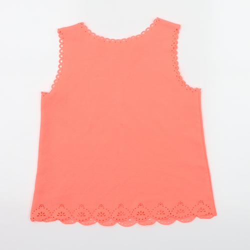 TU Girls Pink  Jersey Basic Tank Size 11-12 Years