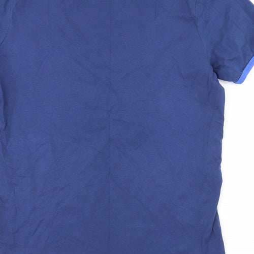 Fluid Mens Blue Striped Jersey  T-Shirt Size XL