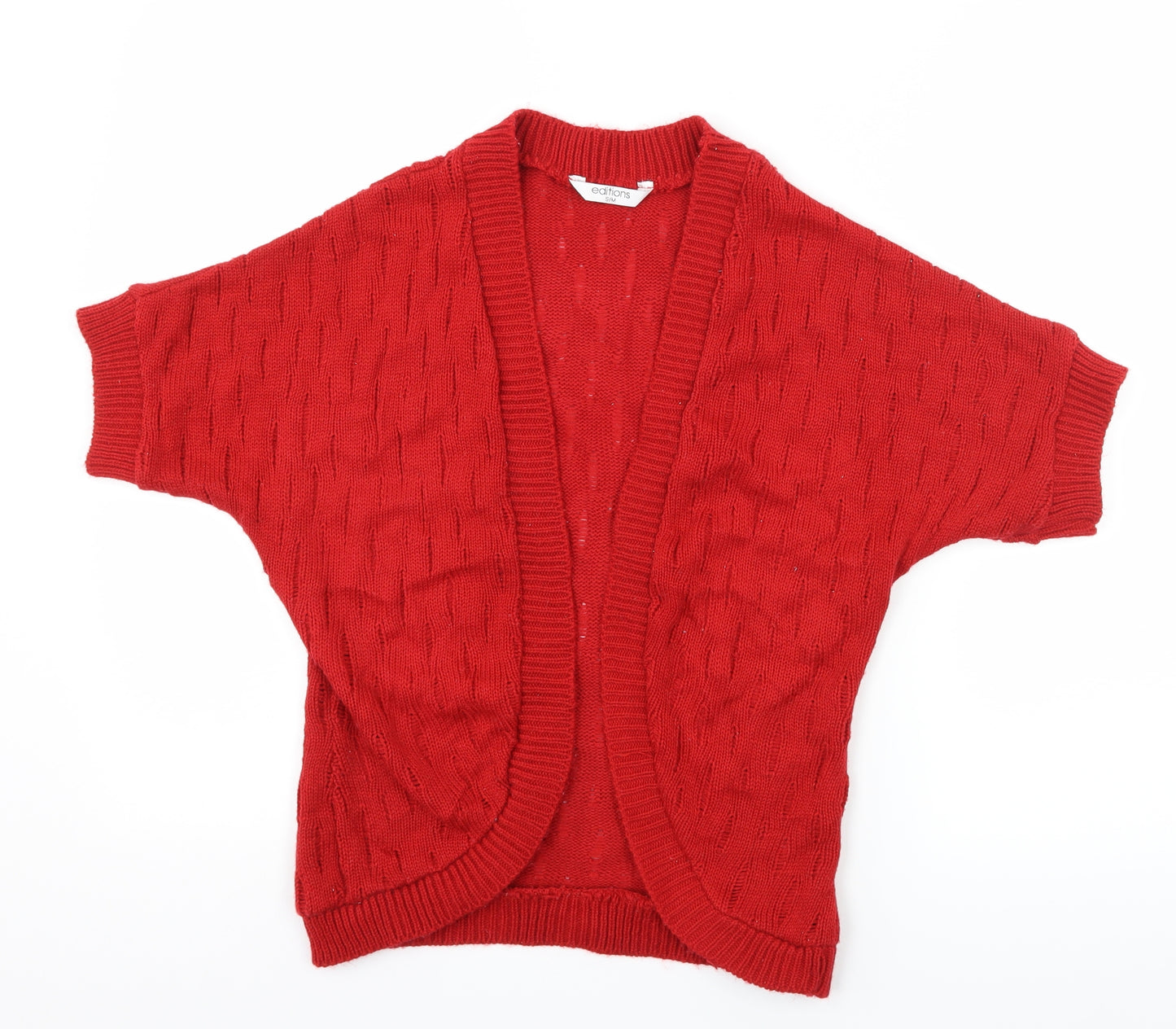 Editions Womens Red   Cardigan Jumper Size S