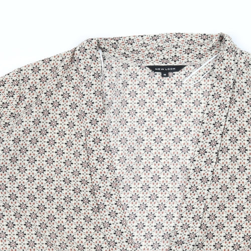 New Look Womens Ivory Geometric  Basic Blouse Size 16