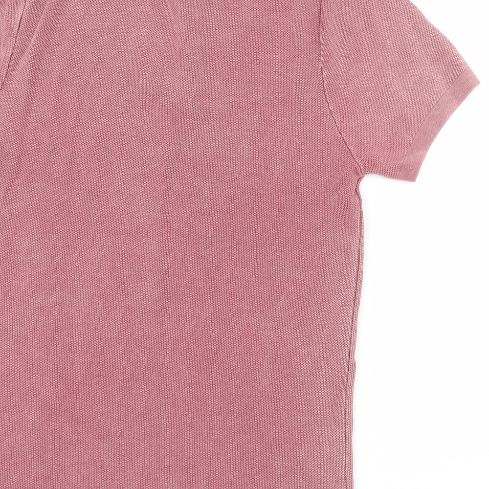 NEXT Mens Pink  Jersey  Polo Size M