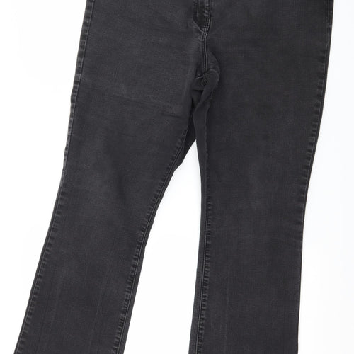 Bonmarché Womens Grey  Denim Bootcut Jeans Size 18 L29 in