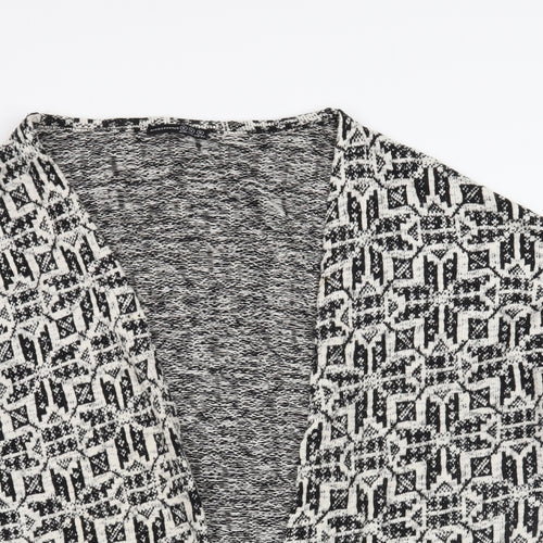 Atmosphere Womens Beige Geometric  Cardigan Jumper Size M