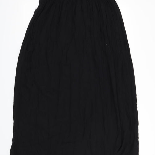Preworn Womens Black Floral  Maxi  Size L