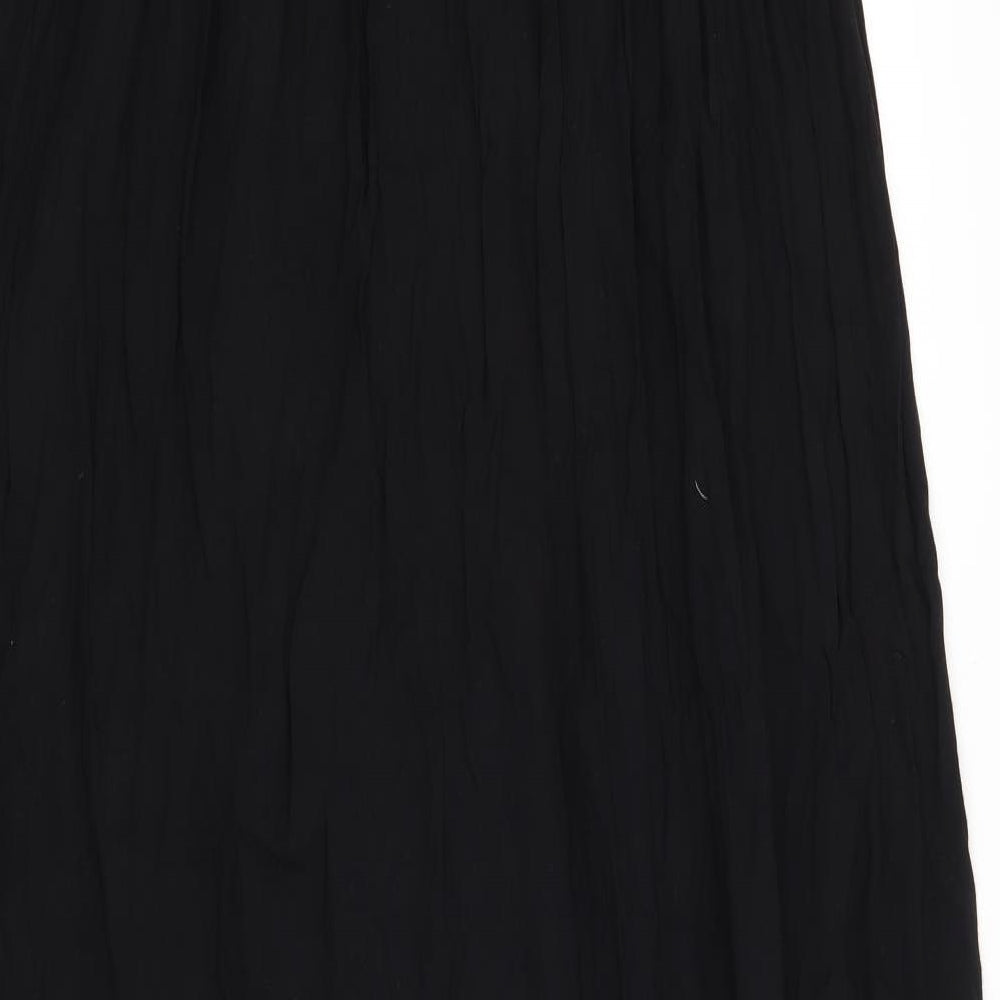 Preworn Womens Black Floral  Maxi  Size L
