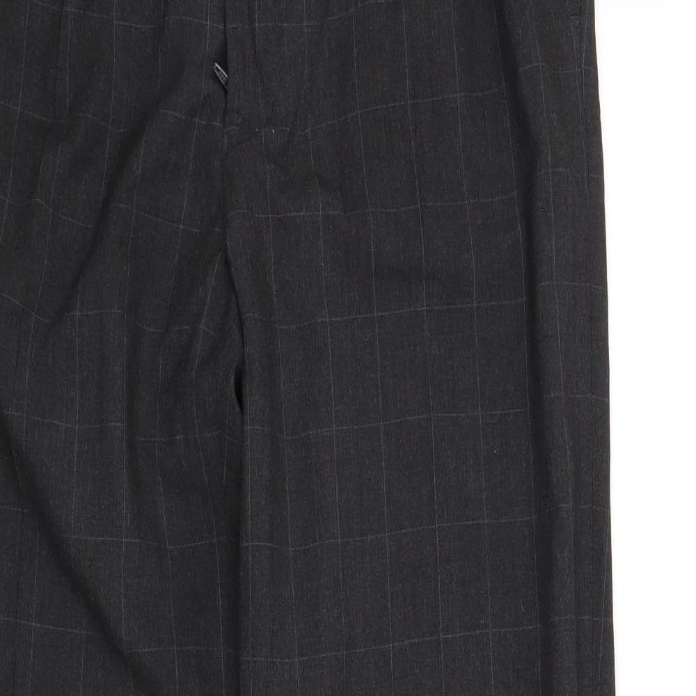 George Mens Grey Check  Trousers  Size 32 in L33 in