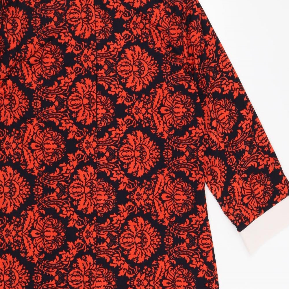Atmosphere Womens Black Floral  Shift  Size 12